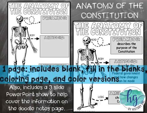 Constitution Doodle Notes And Digital Guided Notes By History Gal