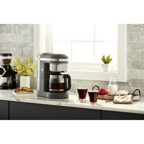 Kitchenaid 12 Cup Drip Coffee Maker With Spiral Showerhead And Programmable Warming Plate