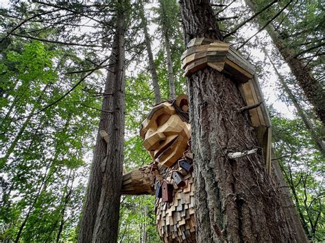 Artist's giant troll sculptures bring whimsy to Seattle-area woods — and a message about waste ...