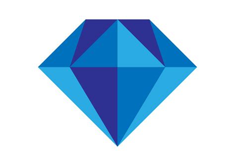 flat diamond icon