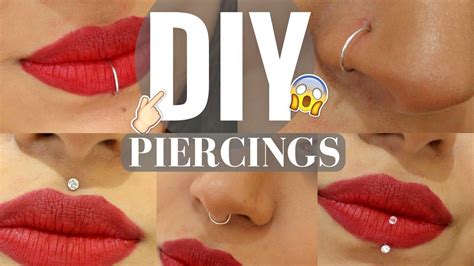 DIY Como Fazer Piercings Falsos 1 YouTube