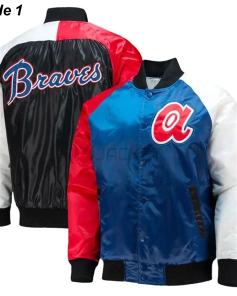 Shop Atlanta Braves Starter Satin Jacket Mjacket