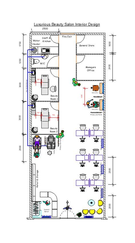 Picture Showing A D Salon Floor Plan Created By Inspiring Salons Hair