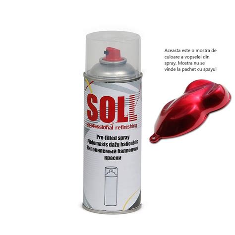 Spray Vopsea Perlata Culoare Rosu Mar SOLL 400ml EMAG Ro