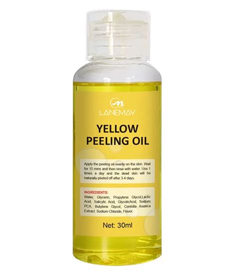 Yellow Peeling Oil With Lactic Acid Salicylic Acid Glycolic Acid