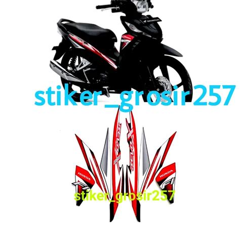 Stiker Striping Lis Les Body Motor Honda Revo X Tahun Fi