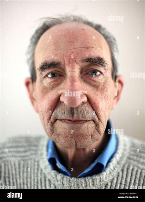 Wrinkled Old Man Face