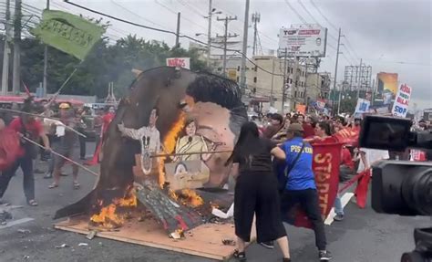 Effigy Of Marcos VP Sara Burned Ahead Of SONA 2024 GMA News Online