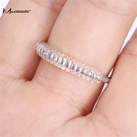 Meetcute Pcs Lot Spiral Based Ring Size Adjuster Guard Tightener