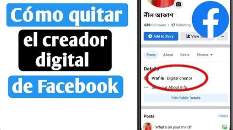 Cómo quitar el creador digital de Facebook YouTube