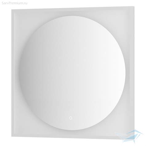 Зеркало Defesto Eclipse с LED-подсветкой 18W, 80x80, сенсорный ...