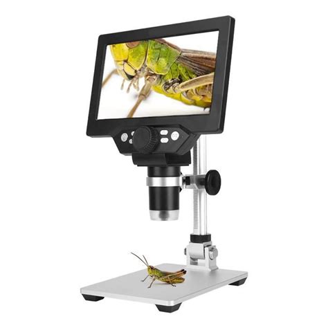 Microscope numérique YOSOO 1200X avec écran LCD 7 pouces et 8 lumières