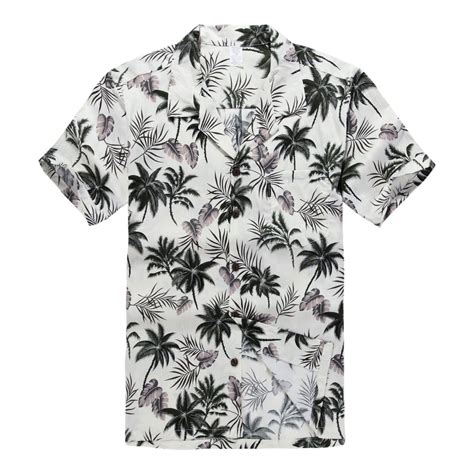 Mens Printed Shirts Graphic Shirts Palm Tree Print Palm Trees