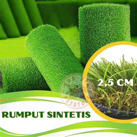 Jual Karpet Rumput Sintetis Artificial Plastik Palsu 50 CM X 100 CM