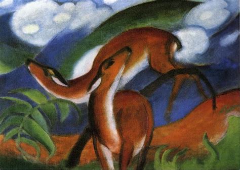 The Red Deer, 1912 - Franz Marc - WikiArt.org