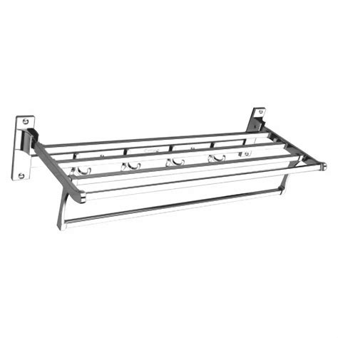 Stainless Steel Wall Veer Square Folding Towel Rack Size Inches At