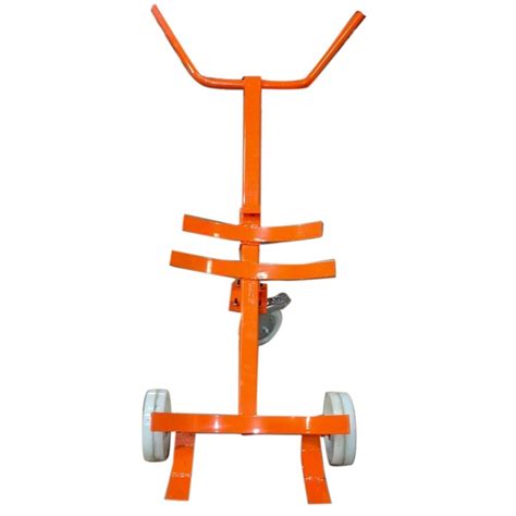 Mild Steel Three Wheel Drum Lifter Trolley Model Name Number Tdt