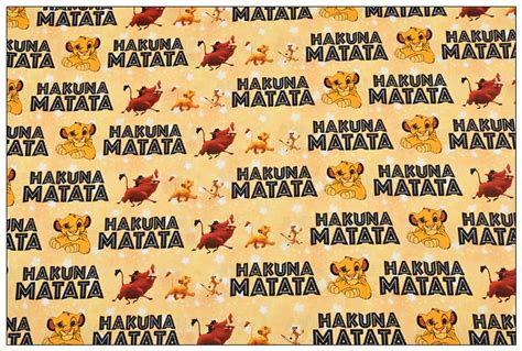 Lion King Fabric Lion Simba Mufasa Fabric Anime Fabric Cartoon Cotton