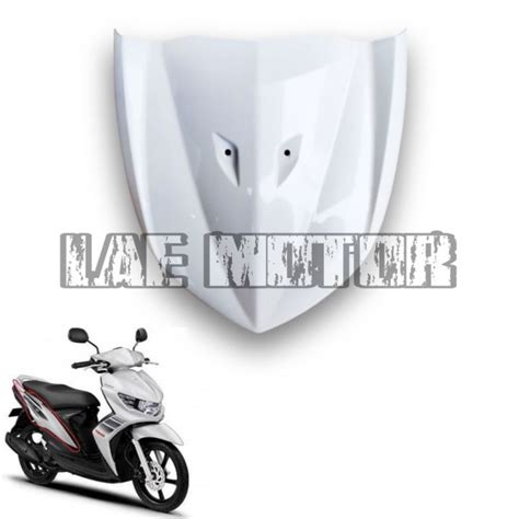 Tameng Dasi Panel Dudukan Plat Nomor Yamaha Mio Soul GT Putih