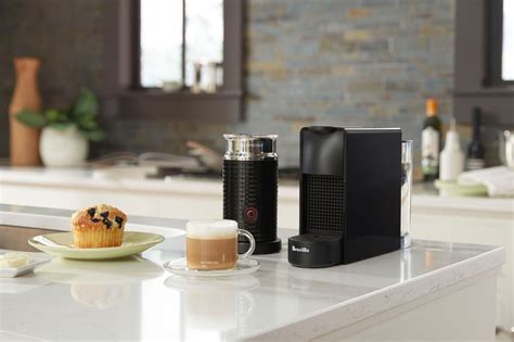 Nespresso Essenza Mini Black By Breville With Aeroccino Piano Black