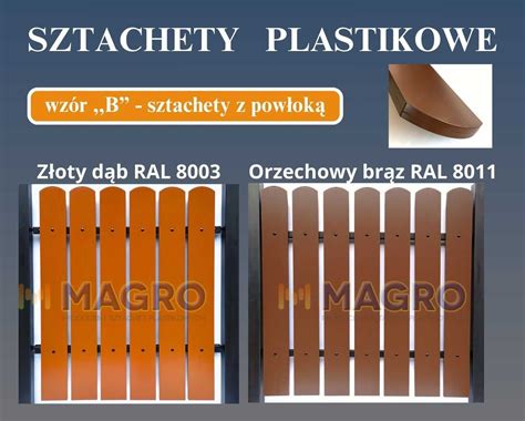 Sztachety Plastikowe Wzmacniane Ogrodzenia Plastikowe PRODUCENT