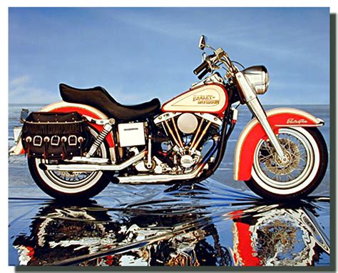 Harley Davidson Electra Glide Motorcycle Poster Motorcycle Posters