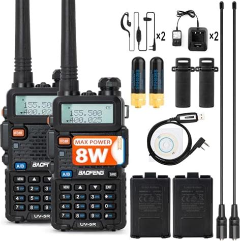 Baofeng Uv 5r Two Way Radio Handheld Ham Radio Dual Band Walkie Talkie With High