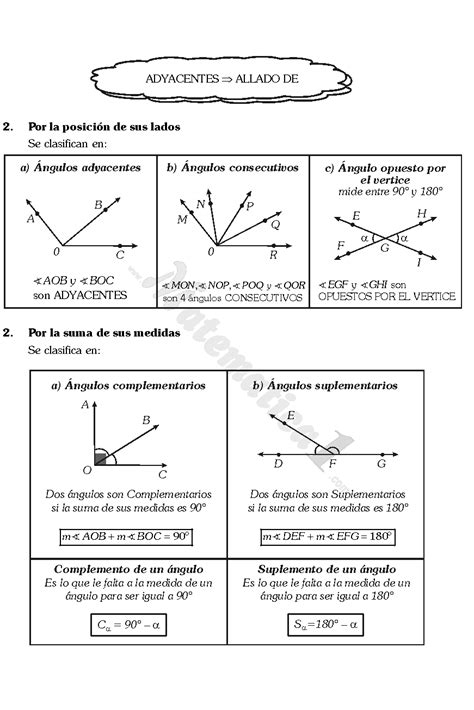 Angulos Ejercicios De Geometria De Sexto De Primaria Pdf