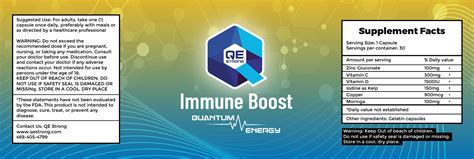 Immune Boost Label Qe Strong