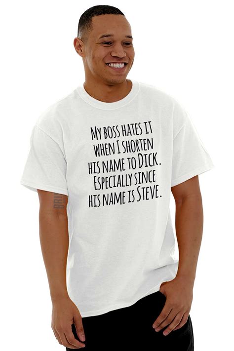 Boss Hates When I Shorten His Name To Dick Short Sleeve T Shirt Tees