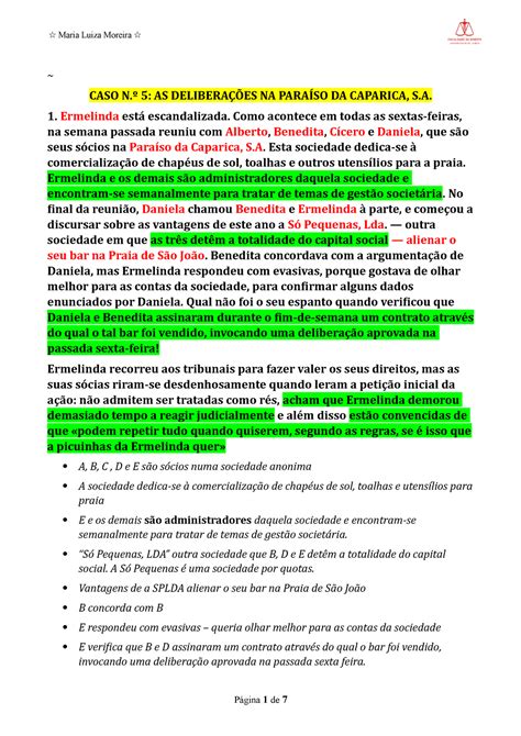 Aula Comercial Apontamentos Aulas Pr Ticas De Direito Das