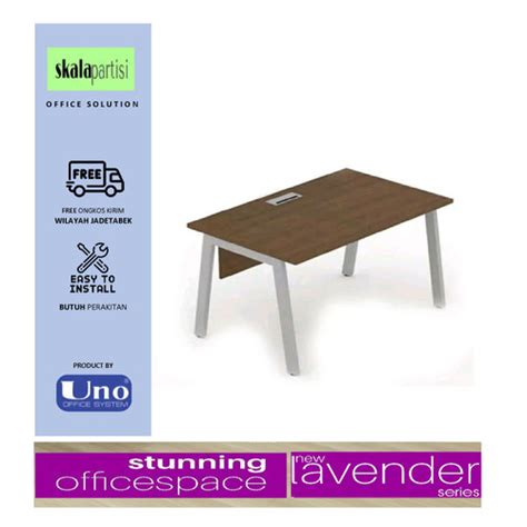 Jual Meja Kantor Meja Kerja Uno New Lavender Uod N Uk X X Cm