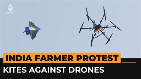 Protesting Indian Farmers Use Kites To Combat Tear Gas Drones News