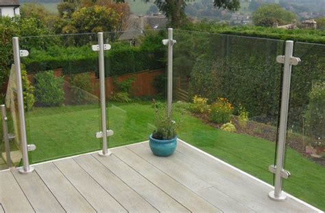 Stainless Steel Patio Glass Balustrade Garden Fencing Balcony Railing