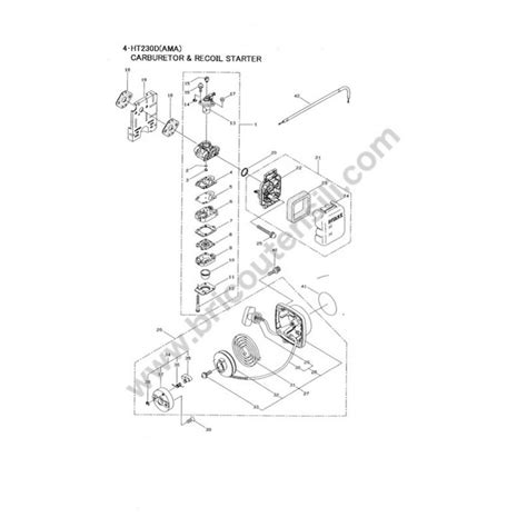 Maruyama Hedge Trimmer Ht230d Parts