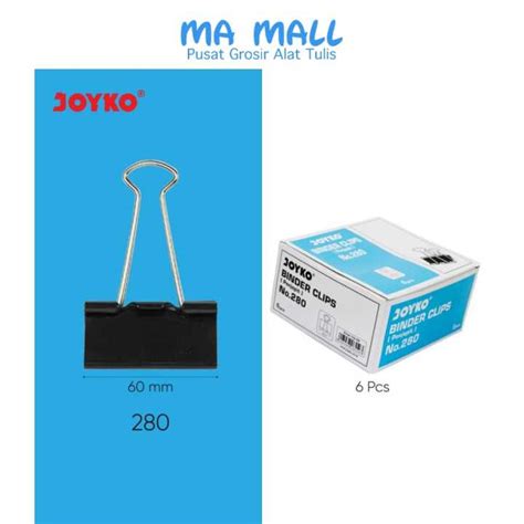 Binder Clip Penjepit Joyko No 280 Penjepit Kertas Joyko 280 B160