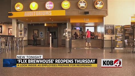 Exclusive: Inside look at Flix Brewhouse set to reopen Thursday - KOB.com