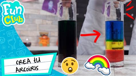 🌈 ¡arcoÍris LÍquido 🌈 Experimento FÁcil Para NiÑos Fun Club Youtube