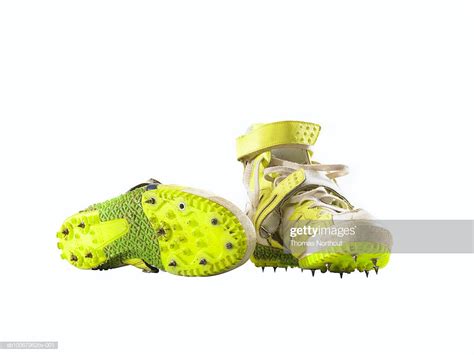 Free Download Used Track Cleats On White Background Stock Photo Getty