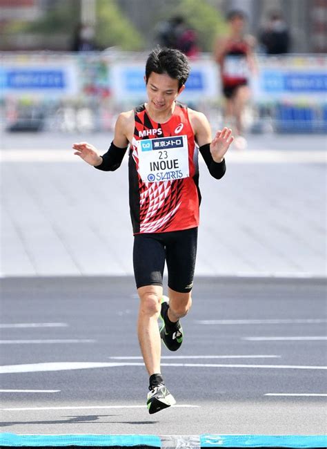 東京マラソンの招待選手会見に出席した井上大仁（撮影・中村太一） 写真｜【西日本スポーツ】