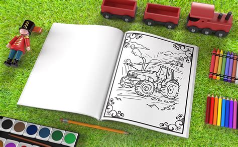 Livre De Coloriage Tracteur Un Livre D Activit S Amusant Sur Les