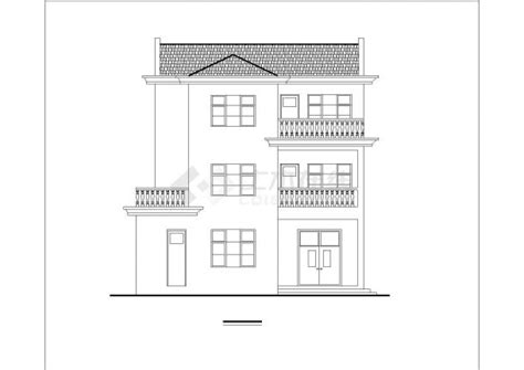 某中式多层农村住宅设计施工方案cad图住宅小区土木在线