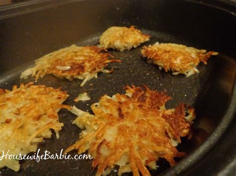 Golden Grill Hashbrown Potato Pancakes Potato Latkes Recipe