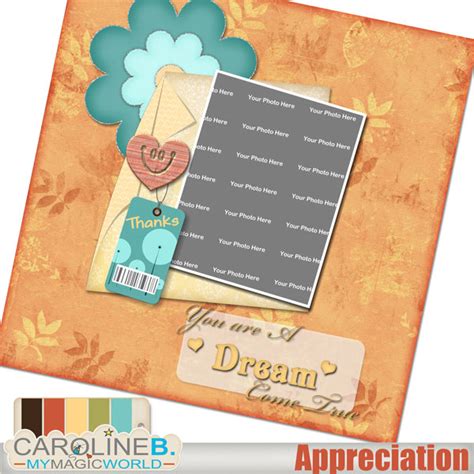 Appreciation QuickPage 02 Caroline B Design Digital Scrapbooking