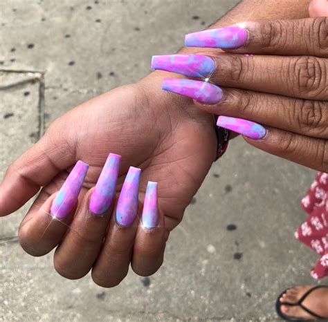 trix are for kids | Cotton candy nails, Tie dye nails, Shiny nails designs