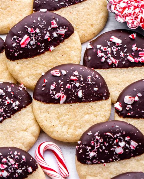 Chocolate Dipped Peppermint Sugar Cookies In Bloom Bakery