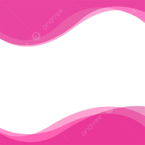 Borda De Onda Rosa Png Rosa Onda Fronteira Imagem Png E Vetor Para