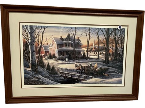 Lot Homeward Bound” Terry Redlin Signed Matted And Framed Print