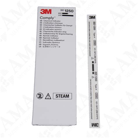 3m Steam Chemical Indicator Comply Strip