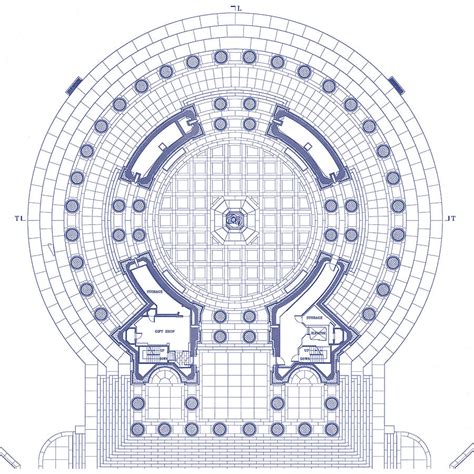 Jefferson Memorial Ceiling Plan Washington Dc Circa 1938 1 By